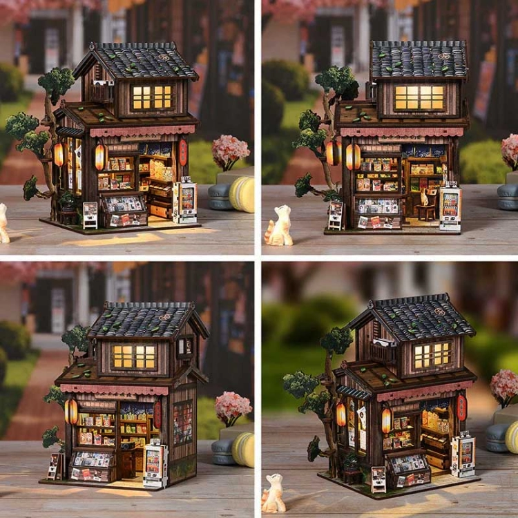 Miniaturowy domek Book Nook - Kioto market