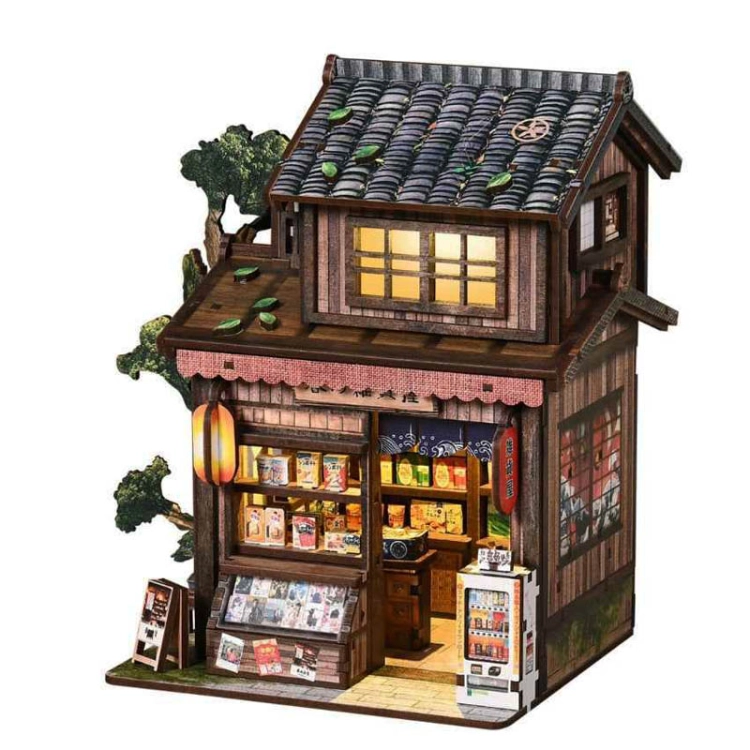 Miniaturowy domek Book Nook - Kioto market