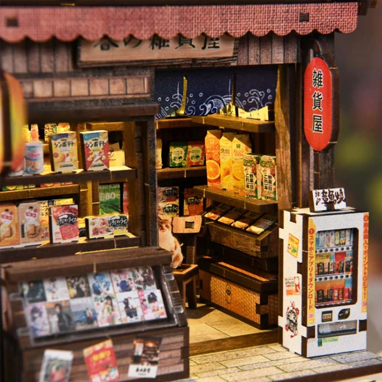 Miniaturowy domek Book Nook - Kioto market