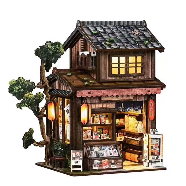 Miniaturowy domek Book Nook - Kioto market
