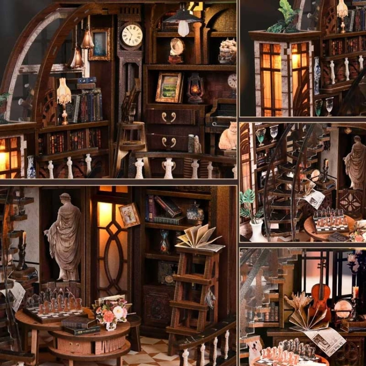Miniaturowy domek Book Nook - Skarbiec mistrza ksiąg