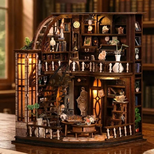 Miniaturowy domek Book Nook - Skarbiec mistrza ksiąg