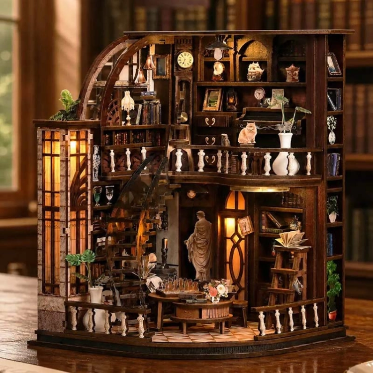 Miniaturowy domek Book Nook - Skarbiec mistrza ksiąg