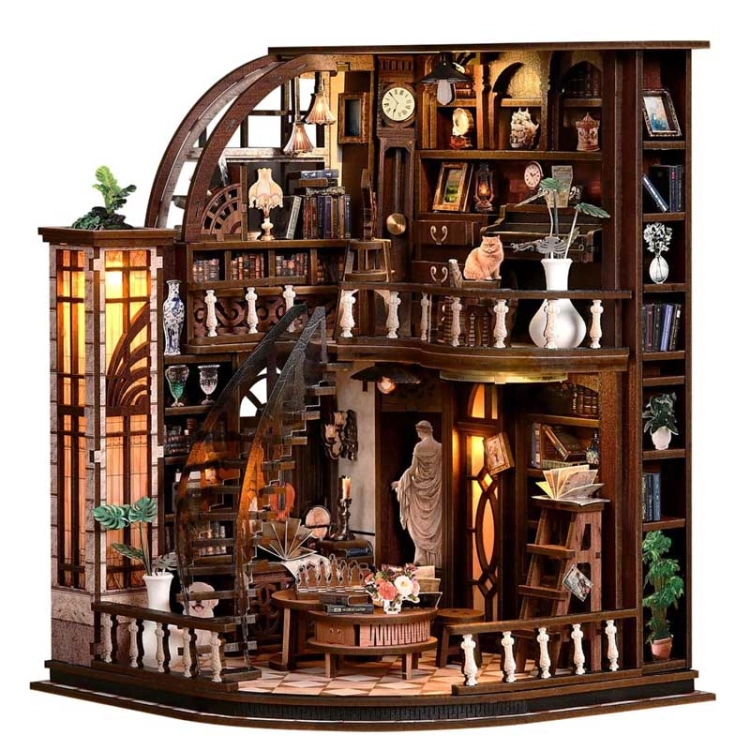 Miniaturowy domek Book Nook - Skarbiec mistrza ksiąg