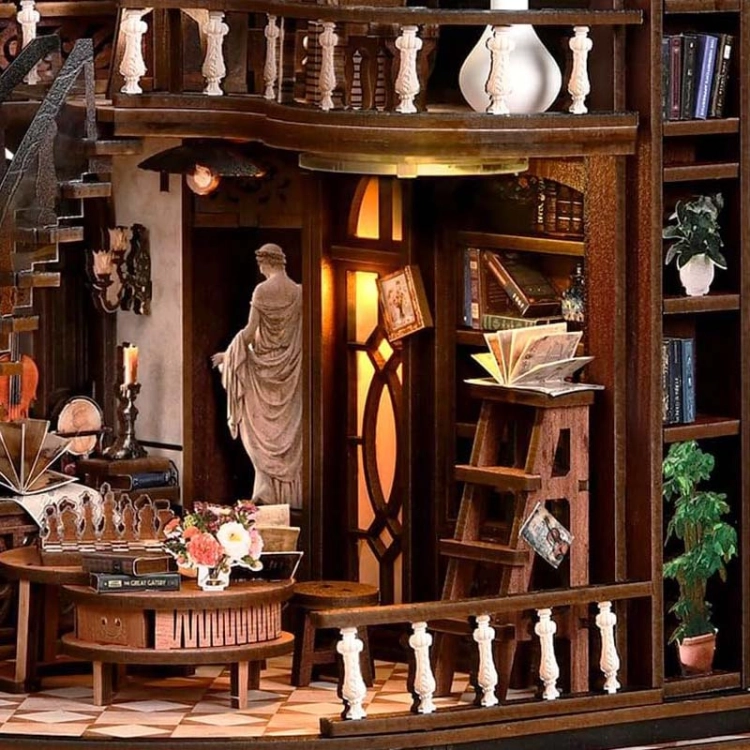 Miniaturowy domek Book Nook - Skarbiec mistrza ksiąg