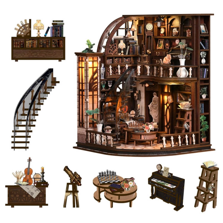 Miniaturowy domek Book Nook - Skarbiec mistrza ksiąg