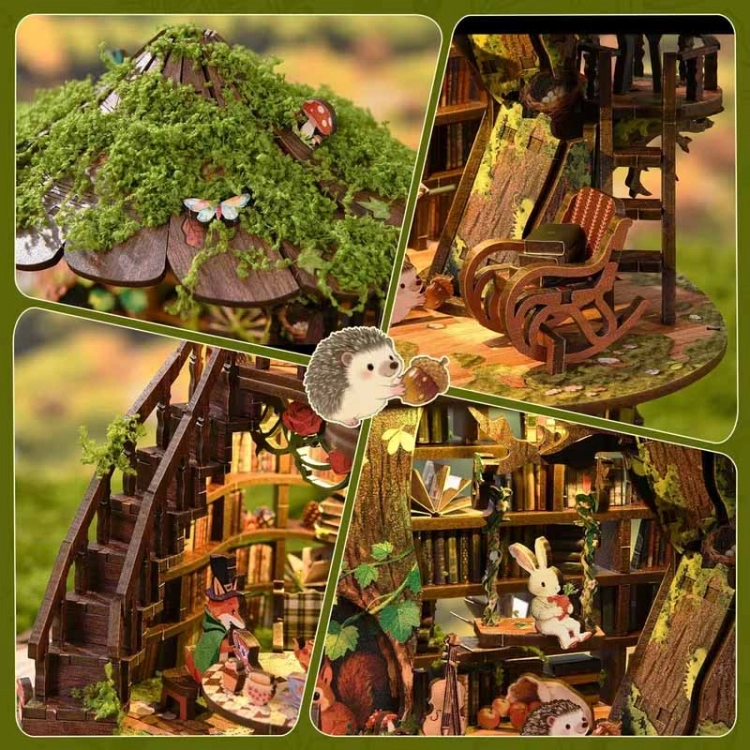 Miniaturowy domek Book Nook - Kroniki Starego Dębu