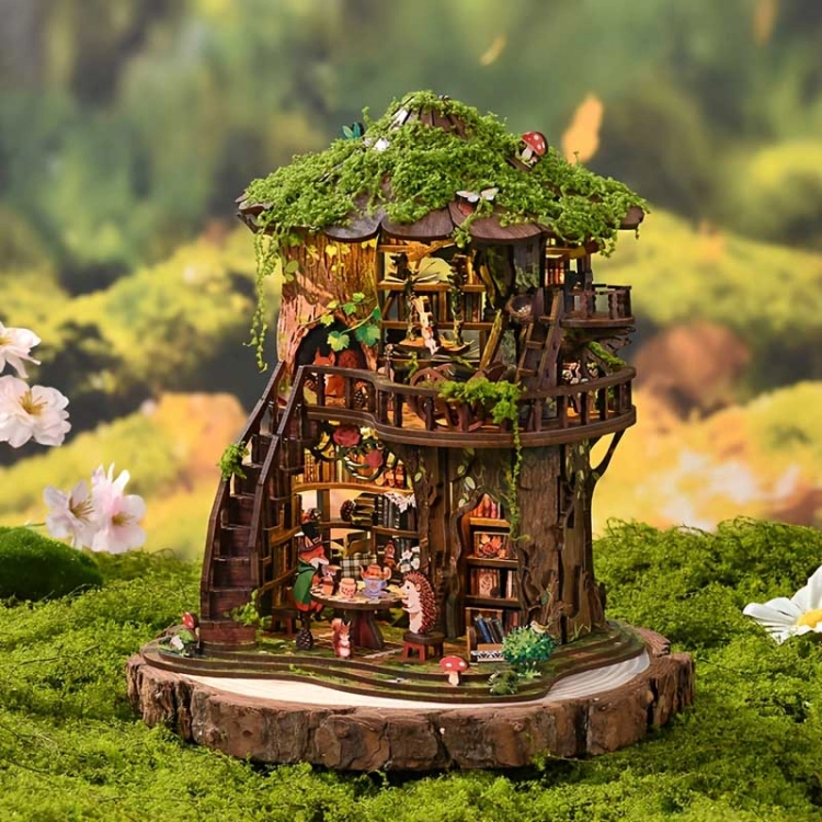 Miniaturowy domek Book Nook - Kroniki Starego Dębu