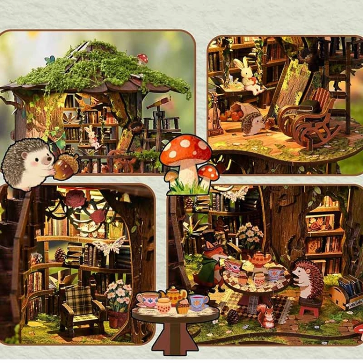 Miniaturowy domek Book Nook - Kroniki Starego Dębu