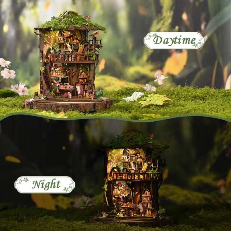 Miniaturowy domek Book Nook - Kroniki Starego Dębu
