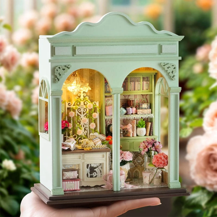 Miniaturowy domek - Kwitnące marzenia