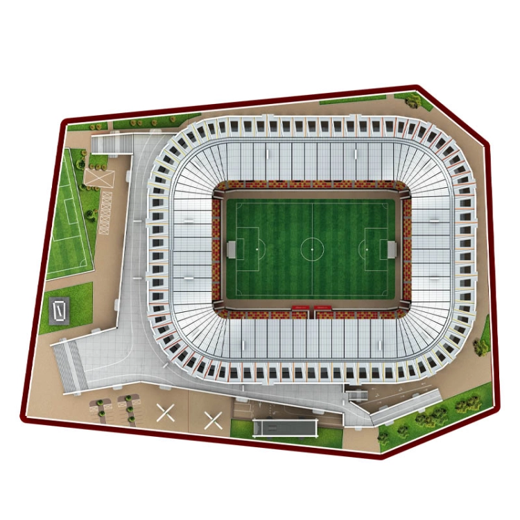 Stadion piłkarski Chorten Arena BKS Jagiellonia Białystok puzzle 3D - 104 elementy