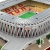 Stadion piłkarski Chorten Arena BKS Jagiellonia Białystok puzzle 3D - 104 elementy