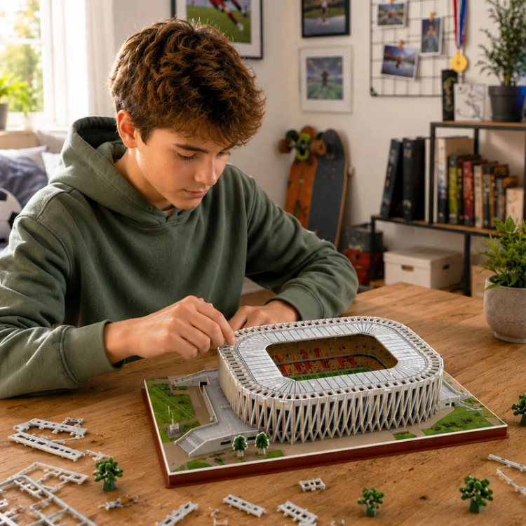 Stadion piłkarski Chorten Arena BKS Jagiellonia Białystok puzzle 3D - 104 elementy