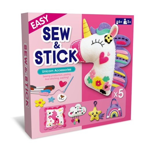 Poduszki z akcesoriami - filcowy zestaw do szycia DIY - 5 elementów