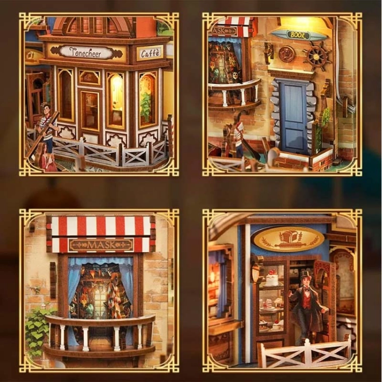 Miniaturowy domek Book Nook - Weneckie marzenie