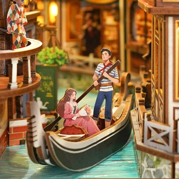 Miniaturowy domek Book Nook - Weneckie marzenie