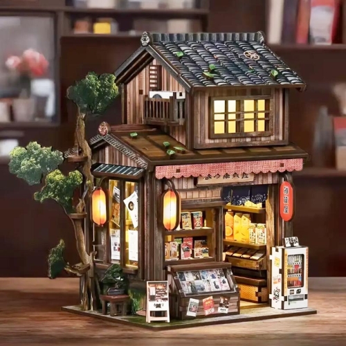 Miniaturowy domek Book Nook - Kioto market