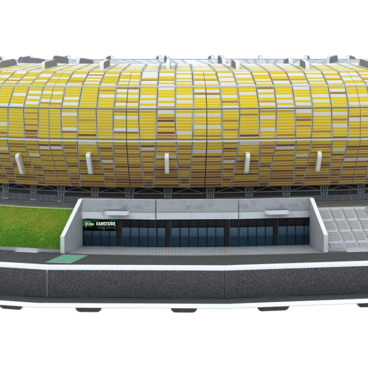 Stadion piłkarski Lechia Gdańsk SA puzzle 3D - 100 elementów