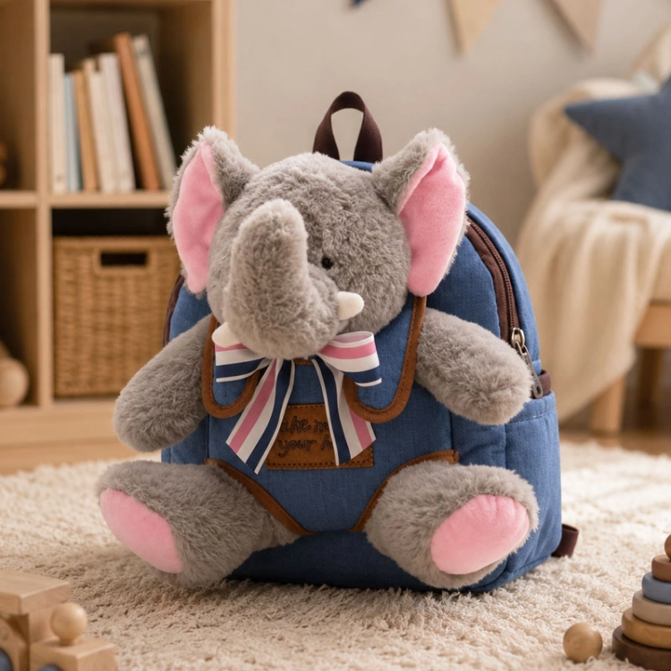 Plecak pluszowy ze słonikiem Elephant puppy CUTE ANIMALS