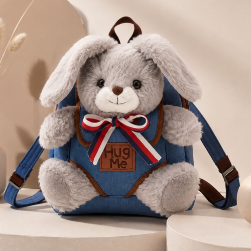 Plecak pluszowy z KRÓLIKIEM Grey Bunny CUTE ANIMALS