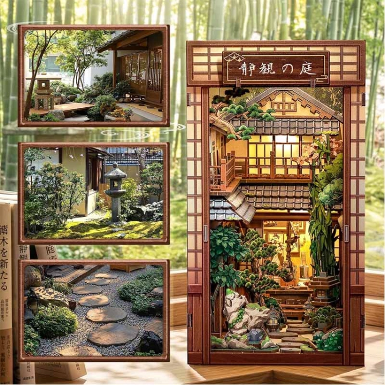 Miniaturowy domek book nook - Oaza ZEN