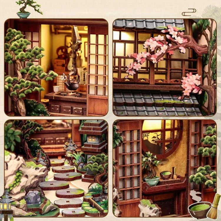 Miniaturowy domek book nook - Oaza ZEN