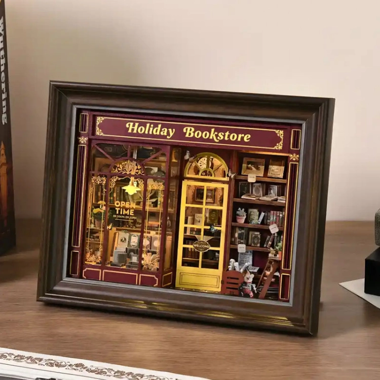 Miniaturowy domek - Wakacyjna księgarnia