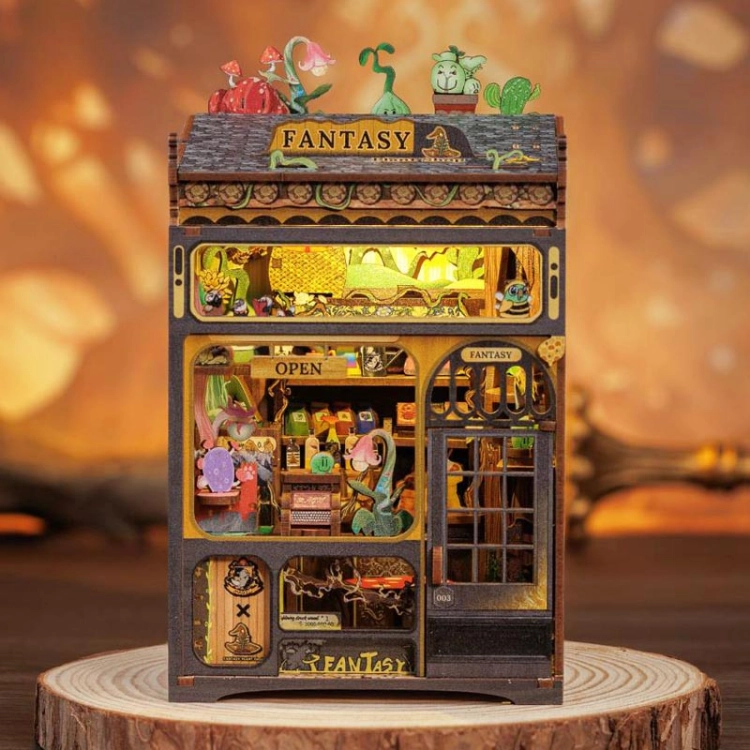 Miniaturowy domek mini Book Nook - Fantastyczne rośliny