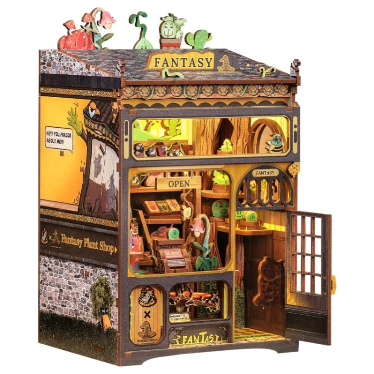 Miniaturowy domek mini Book Nook - Fantastyczne rośliny
