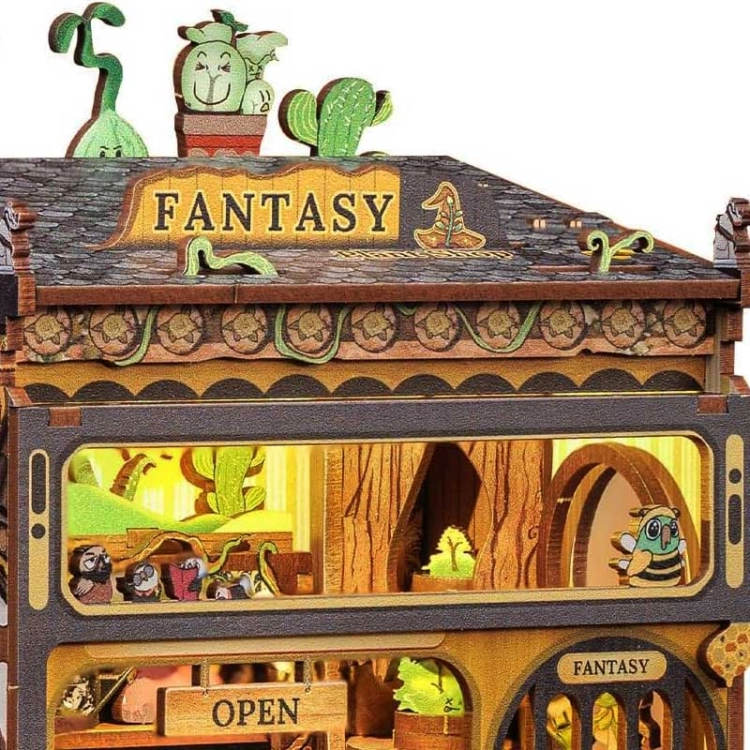 Miniaturowy domek mini Book Nook - Fantastyczne rośliny