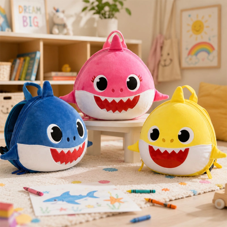 Plecak SUPERCUTE - Baby shark żółty