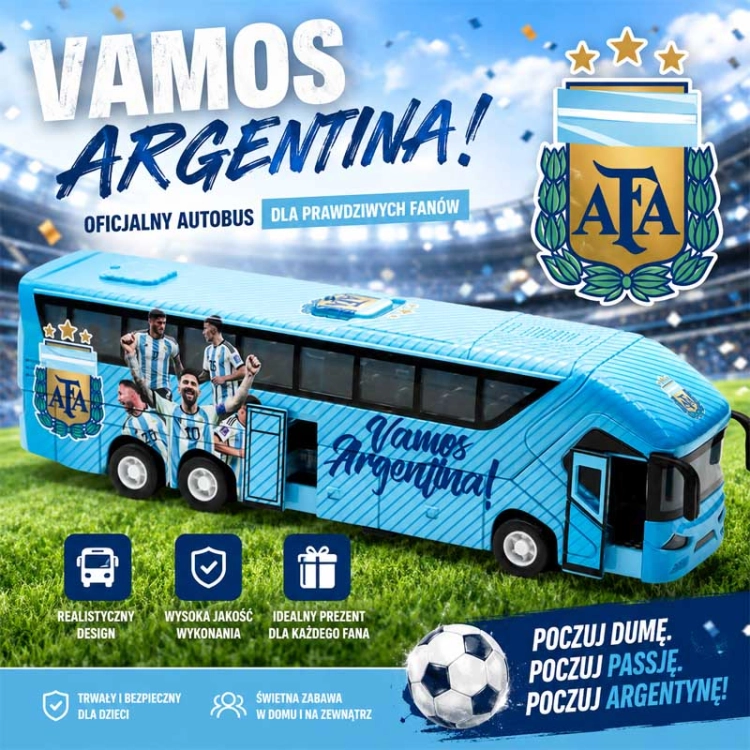 Autobus piłkarski Argentina AFA - model klubowy
