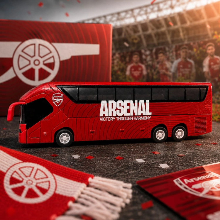 Autobus piłkarski Arsenal FC - model klubowy