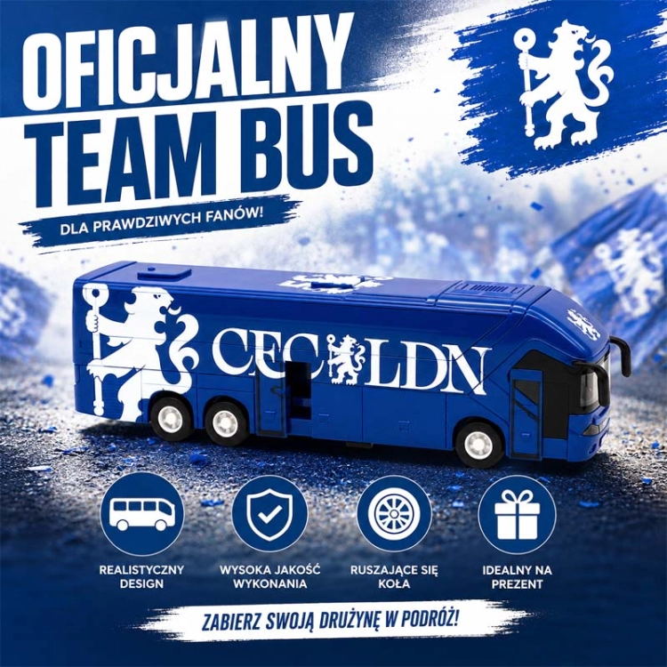 Autobus piłkarski Chelsea FC - model klubowy
