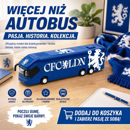 Autobus piłkarski Chelsea FC - model klubowy