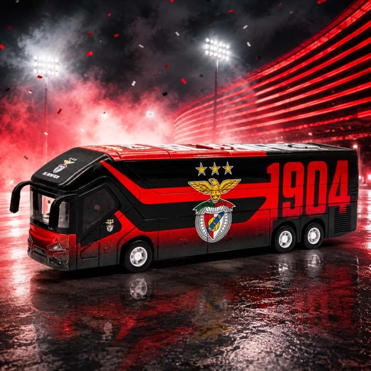 Autobus piłkarski Benfica FC - model klubowy