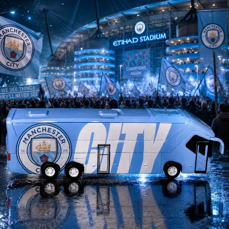 Autobus piłkarski Manchester City FC - model klubowy