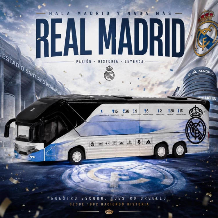 Autobus piłkarski Real Madryt FC - model klubowy
