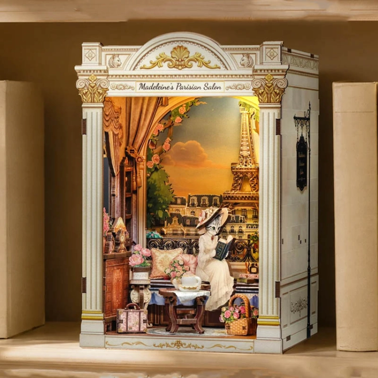 Miniaturowy domek mini Book Nook - Madeleine's Parisian Salon