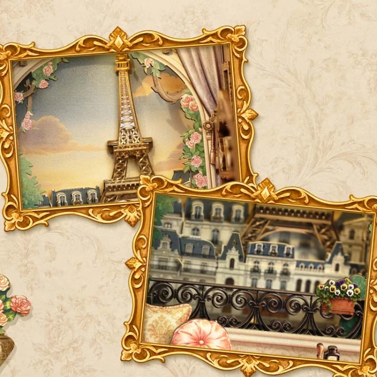 Miniaturowy domek mini Book Nook - Madeleine's Parisian Salon