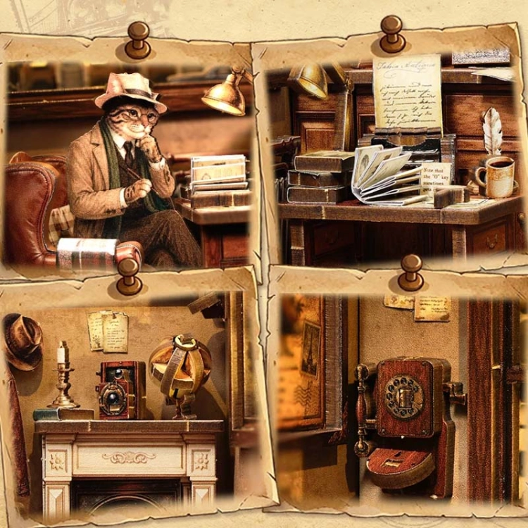 Miniaturowy domek mini Book Nook - Oliver's New York Journal