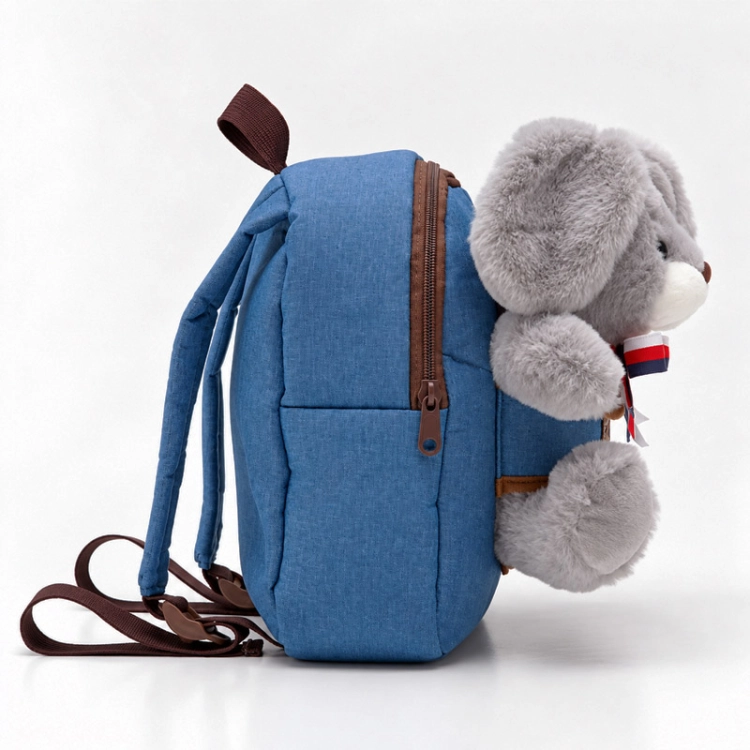 Plecak pluszowy z KRÓLIKIEM Grey Bunny CUTE ANIMALS