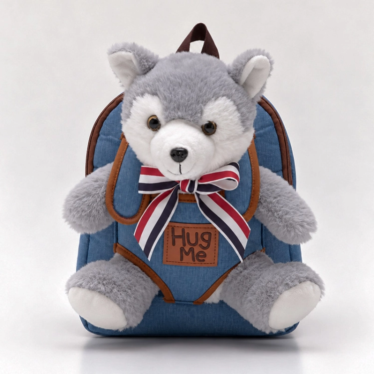 Plecak pluszowy z wilczkiem Wolf puppy CUTE ANIMALS