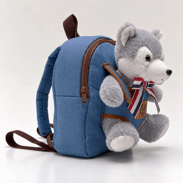 Plecak pluszowy z wilczkiem Wolf puppy CUTE ANIMALS
