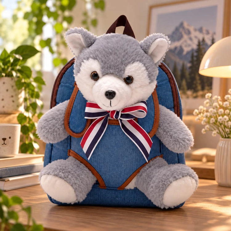 Plecak pluszowy z wilczkiem Wolf puppy CUTE ANIMALS
