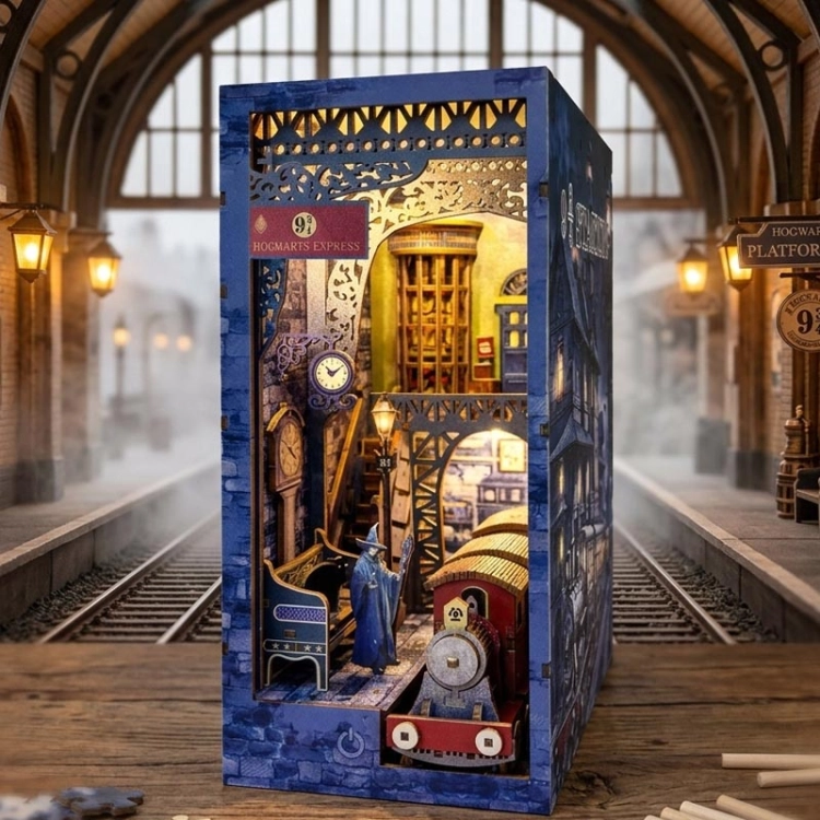 Miniaturowy domek Book Nook - Hogwart Ekspress