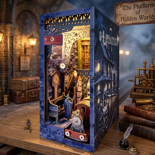 Miniaturowy domek Book Nook - Hogwart Ekspress