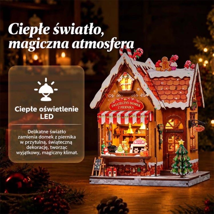 Miniaturowy domek Book Nook - Chatka z piernika