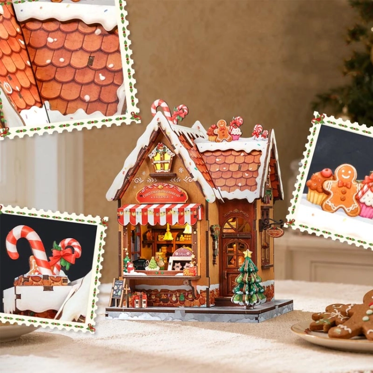 Miniaturowy domek Book Nook - Chatka z piernika